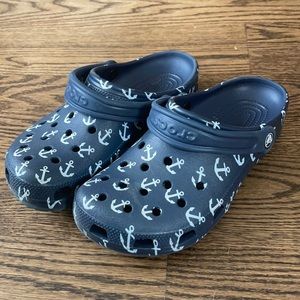 CROCS Anchor Design on Navy Blue